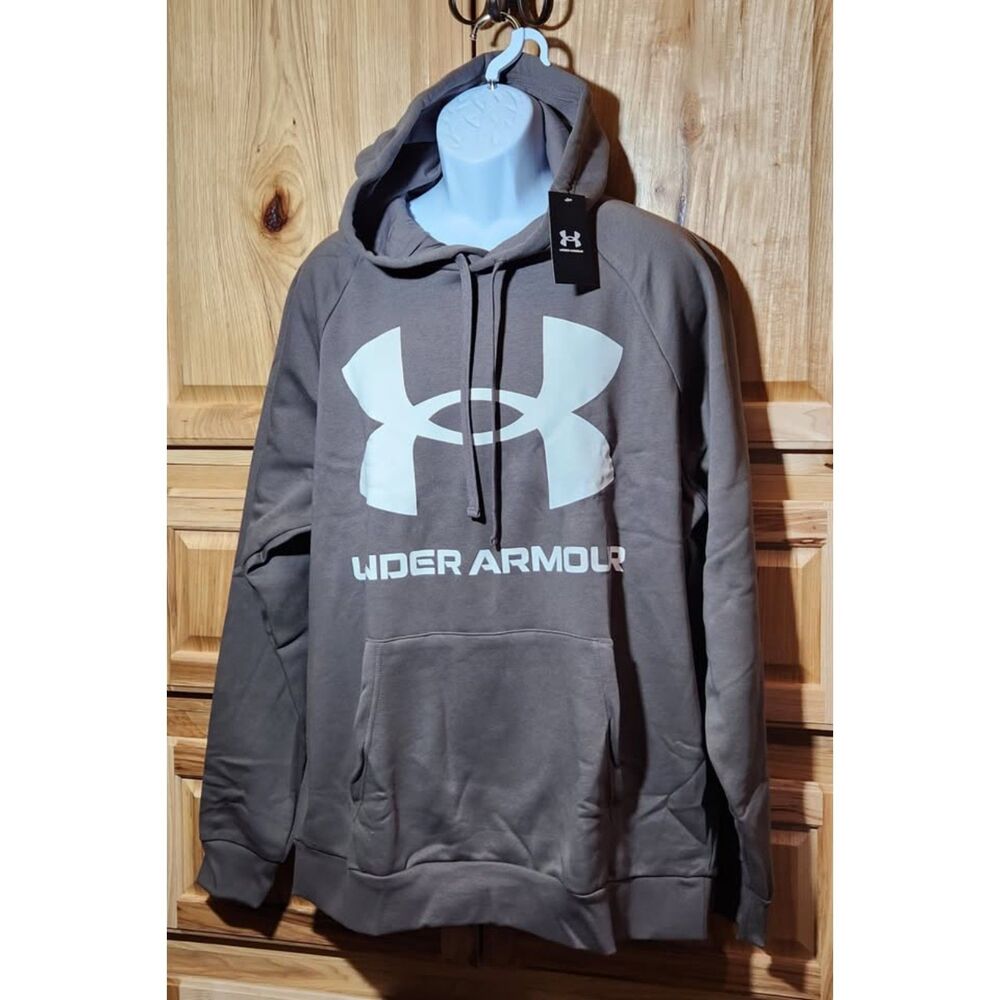 Under Armour Pullover Hoodie Men's Size XXL 2XL Slate Gray NWT - Picture 3 of 11